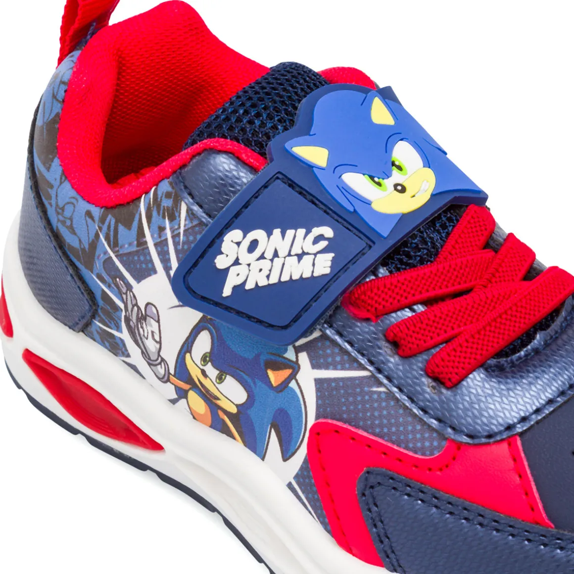 Sneakers blu da Bambino con Luci e strappo Sonic Prime