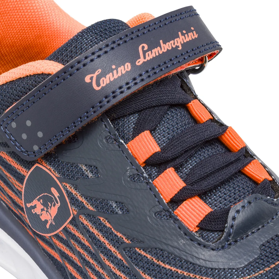 Sneakers blu da Bambino con strappo Tonino Lamborghini