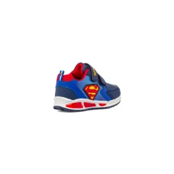 Sneakers blu da Bambino Superman con chiusura a strappo