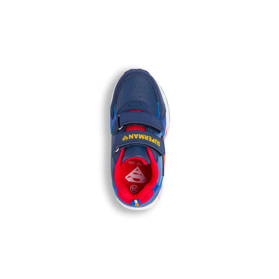 Sneakers blu da Bambino Superman con chiusura a strappo