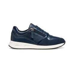 Sneakers blu da Donna con zip Geox e suola traspirante