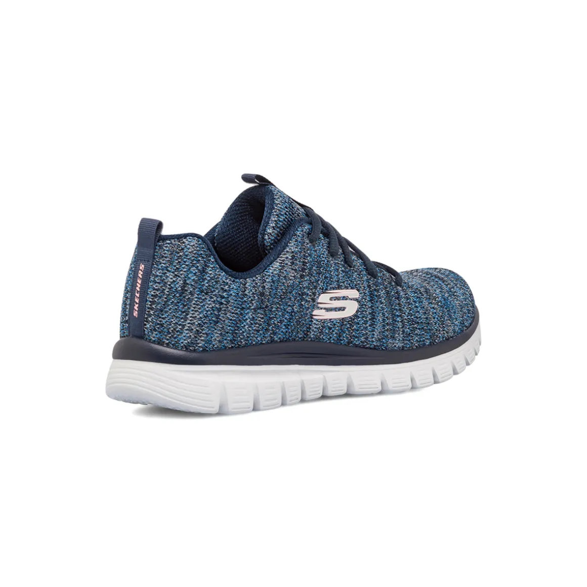 Sneakers blu da donna con sottopiede in memory foam Skechers Graceful