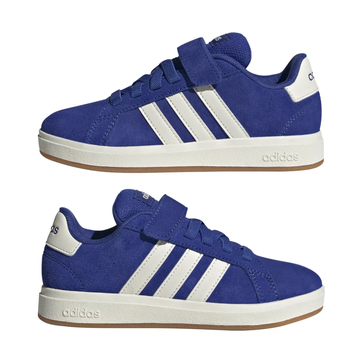 Sneakers blu da Ragazzo con chiusura a strappo adidas Grand Court 00s