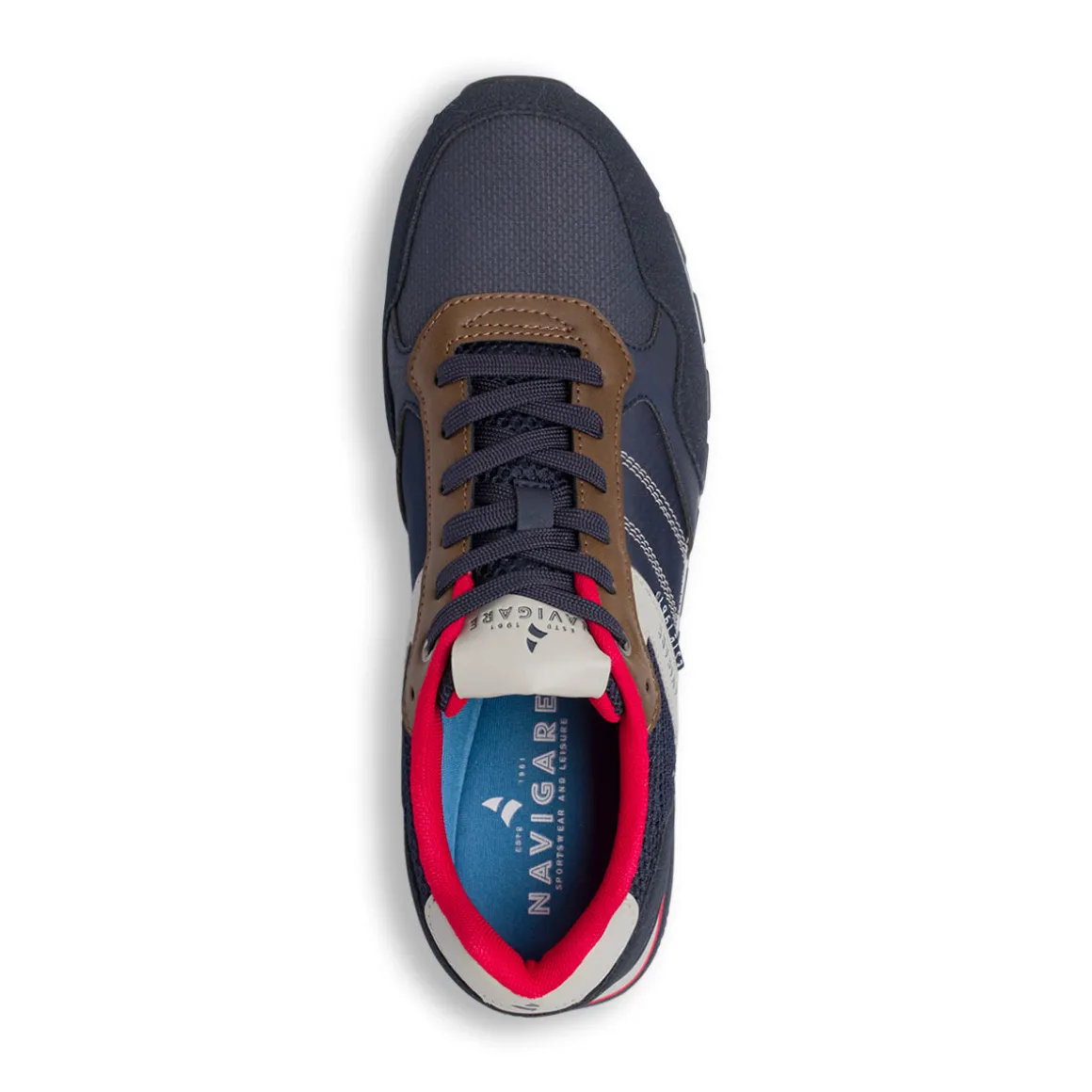 Sneakers blu da Uomo con inserti in contrasto Navigare