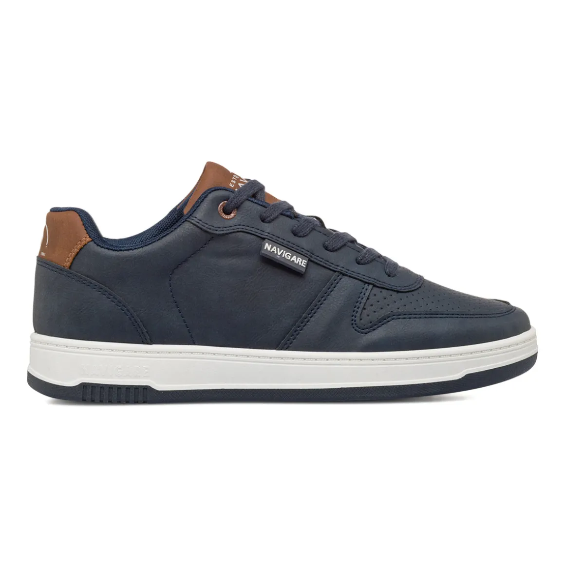 Sneakers blu da Uomo con inserti Marroni Navigare