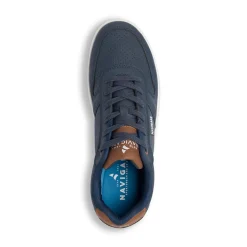 Sneakers blu da Uomo con inserti Marroni Navigare
