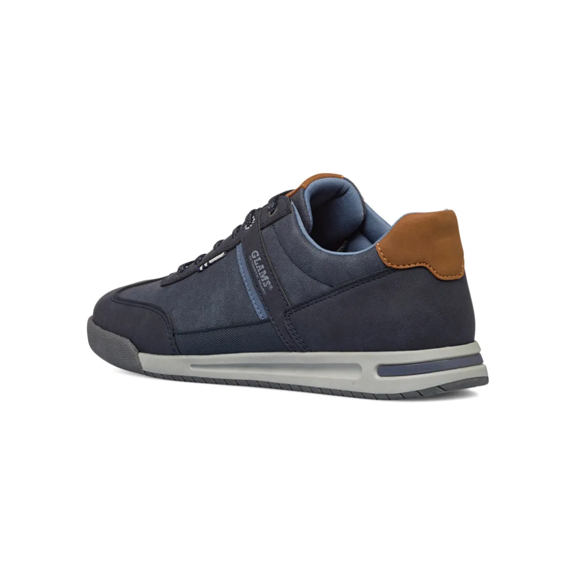 Sneakers blu da uomo con logo Glams