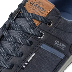 Sneakers blu da uomo con logo Glams