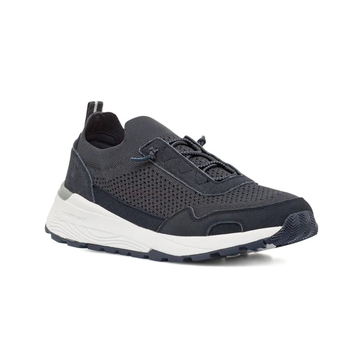 Sneakers blu da Uomo con lacci elastici e dettagli traforati Lumberjack