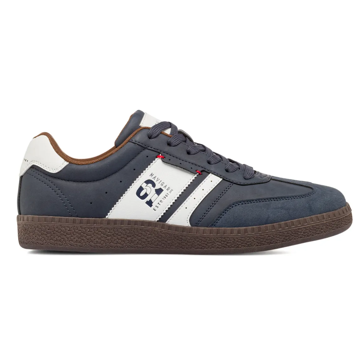 Sneakers blu da Uomo con inserti marroni Navigare