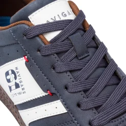 Sneakers blu da Uomo con inserti marroni Navigare