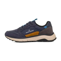 Sneakers blu da Uomo con dettagli effetto scamosciato Navigare