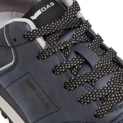 Sneakers blu da uomo con logo Gas Alba