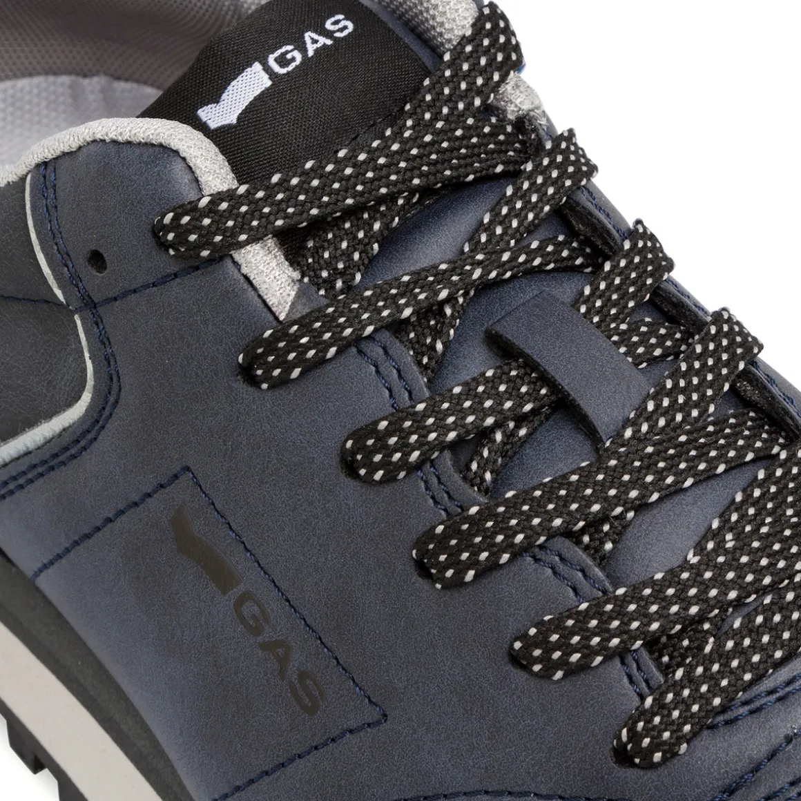 Sneakers blu da uomo con logo Gas Alba