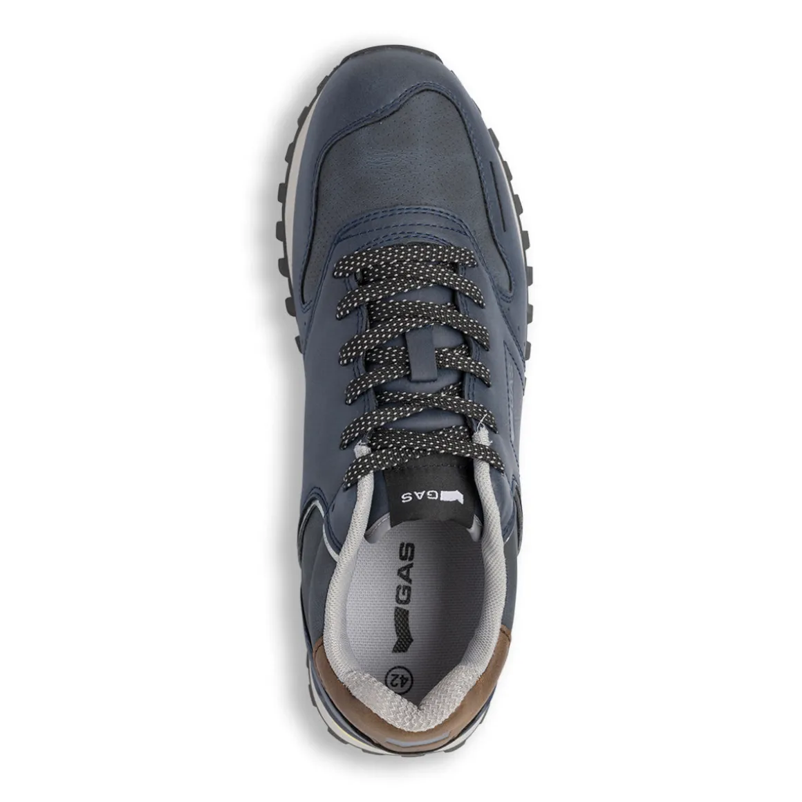 Sneakers blu da uomo con logo Gas Alba
