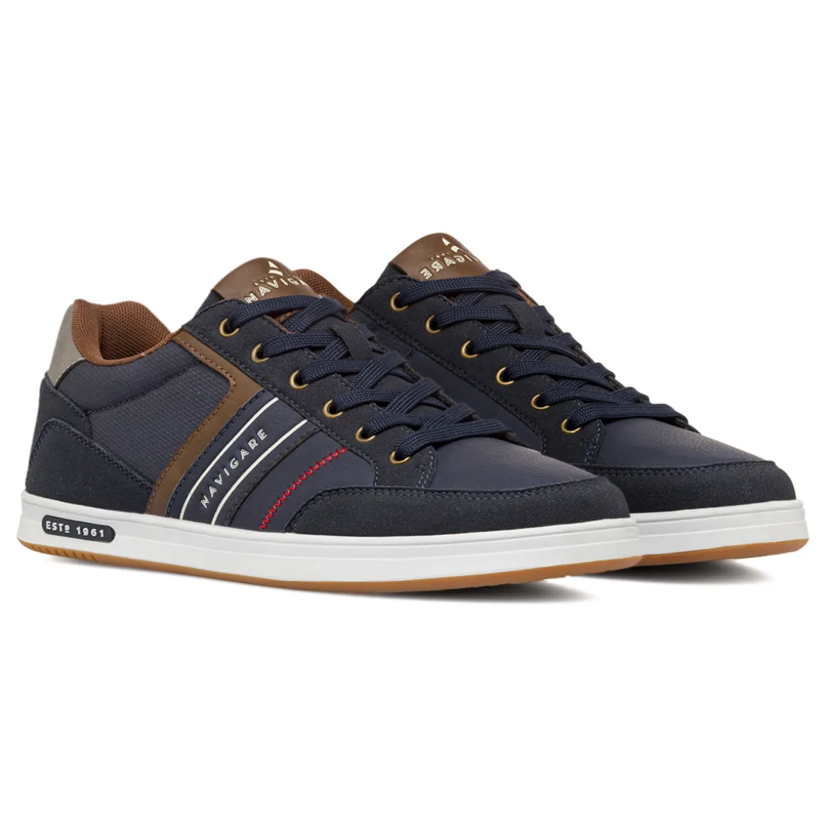 Sneakers blu da Uomo con inserti in contrasto Navigare