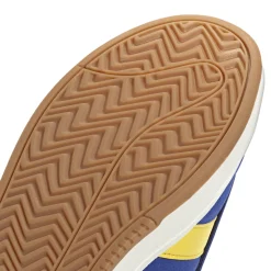Sneakers blu da Uomo effetto scamosciato e logo giallo adidas Grand Court Alpha 00s