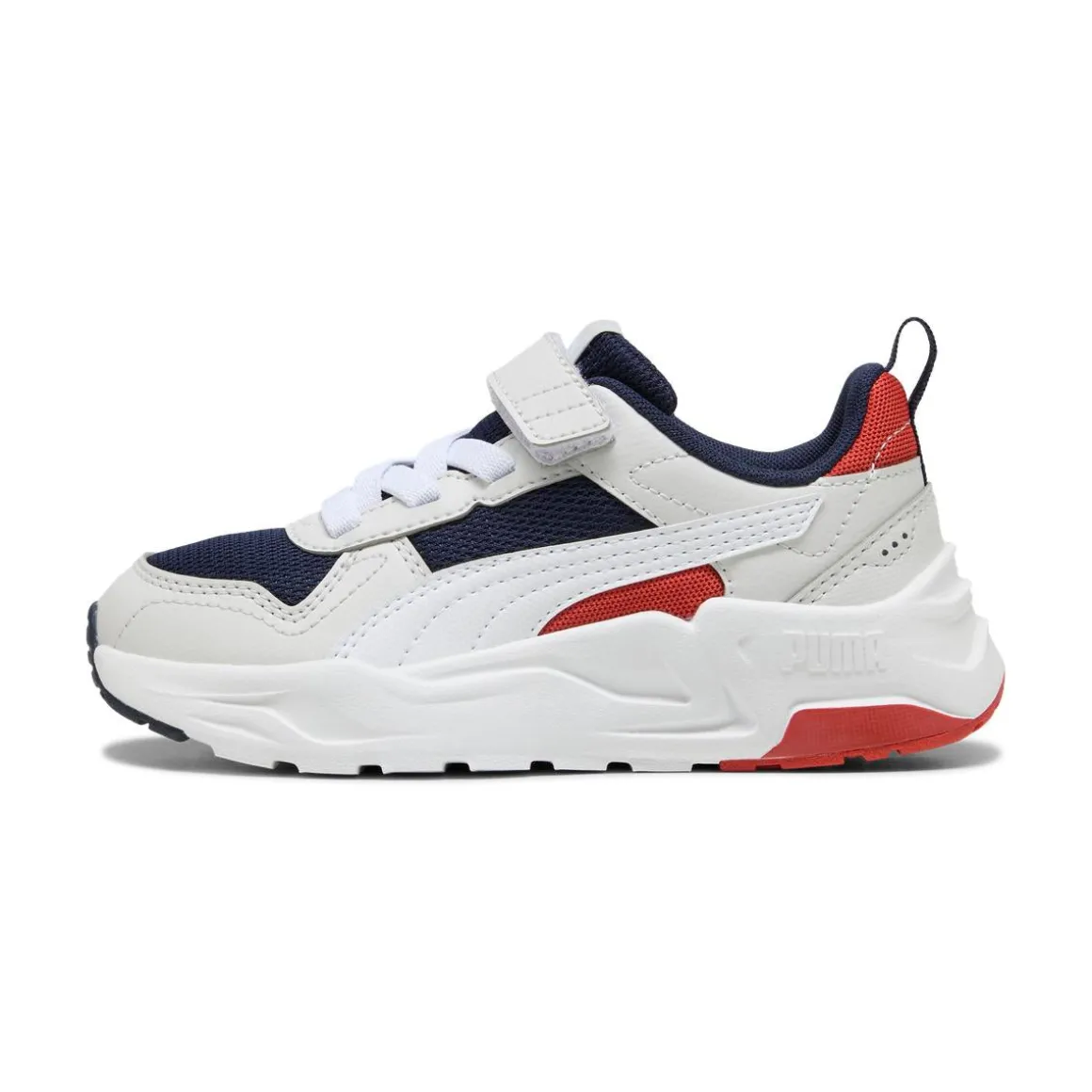 Sneakers blu e bianche da Bambino con strappo Puma Trinity 2