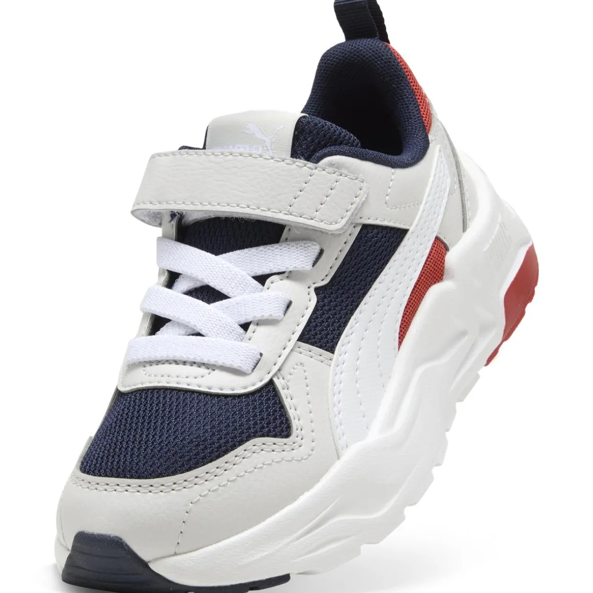 Sneakers blu e bianche da Bambino con strappo Puma Trinity 2