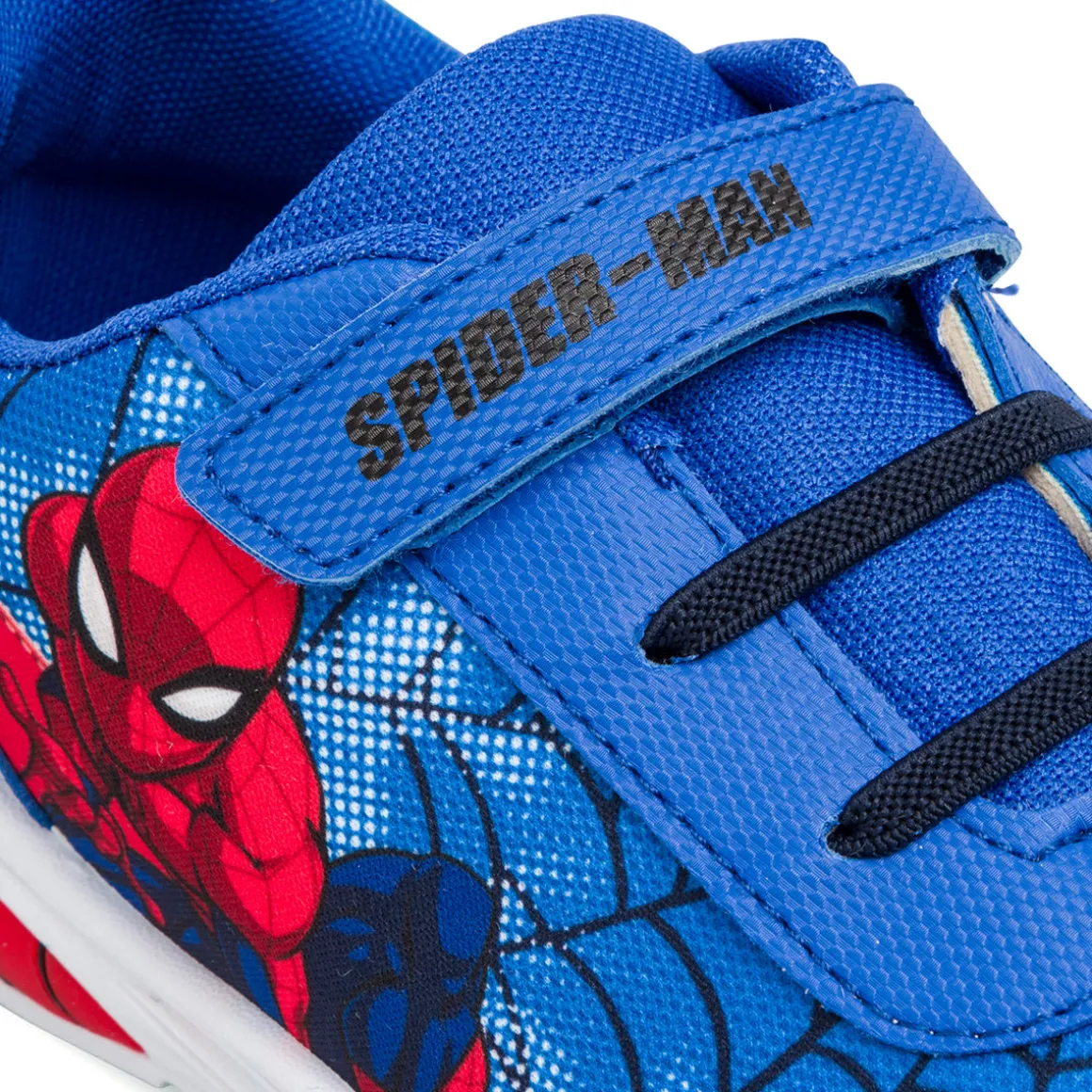 Sneakers blu e rosse da ragazzo Spiderman con luci