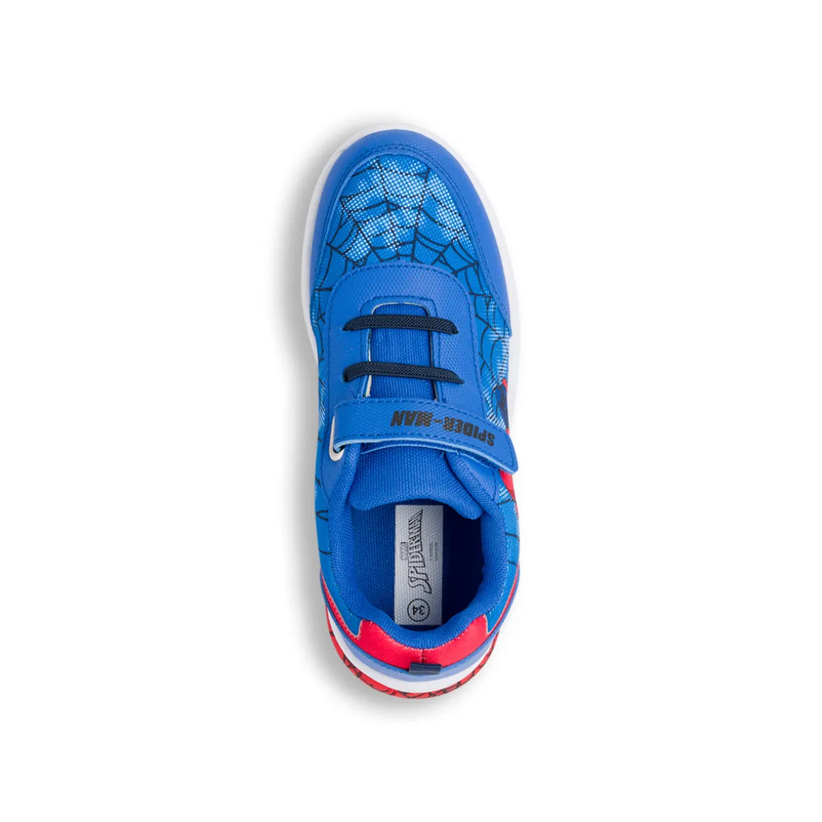 Sneakers blu e rosse da ragazzo Spiderman con luci