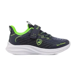 Sneakers blu e verde con strappo da Bambino Tonino Lamborghini