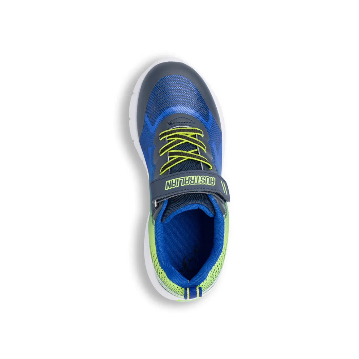 Sneakers blu e verdo da ragazzo Australian Flash II con luci