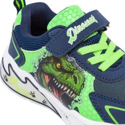 Sneakers blu e versi con Luci da Bambino Dinosauri