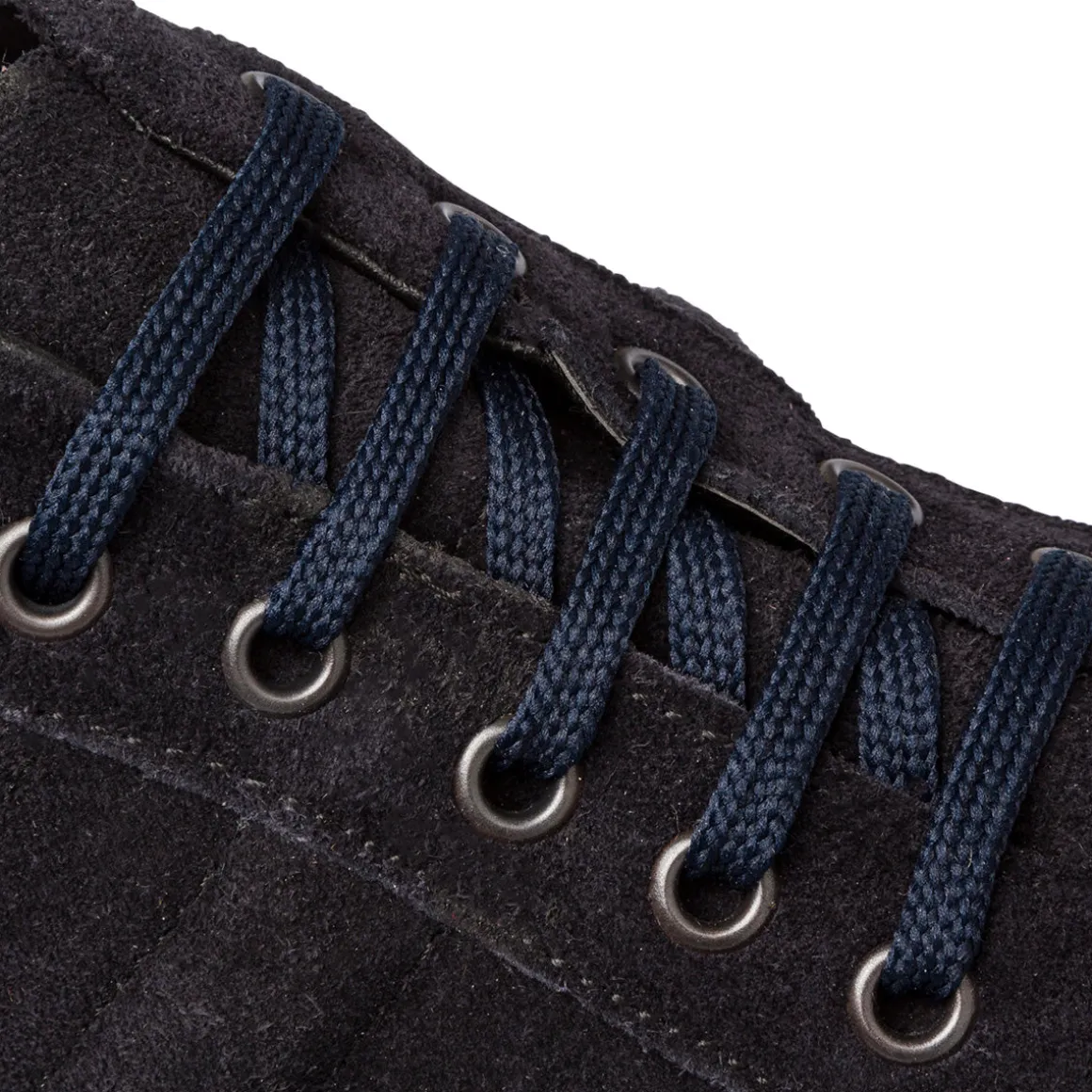 Sneakers blu in pelle scamosciata da uomo Primopiano