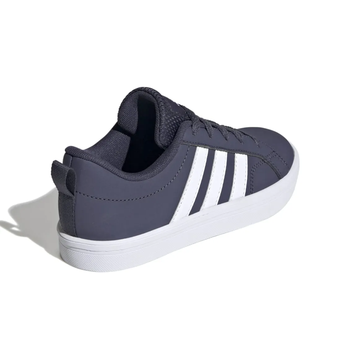 Sneakers blu navy da ragazzo con strisce bianche adidas VS Pace 2.0 K
