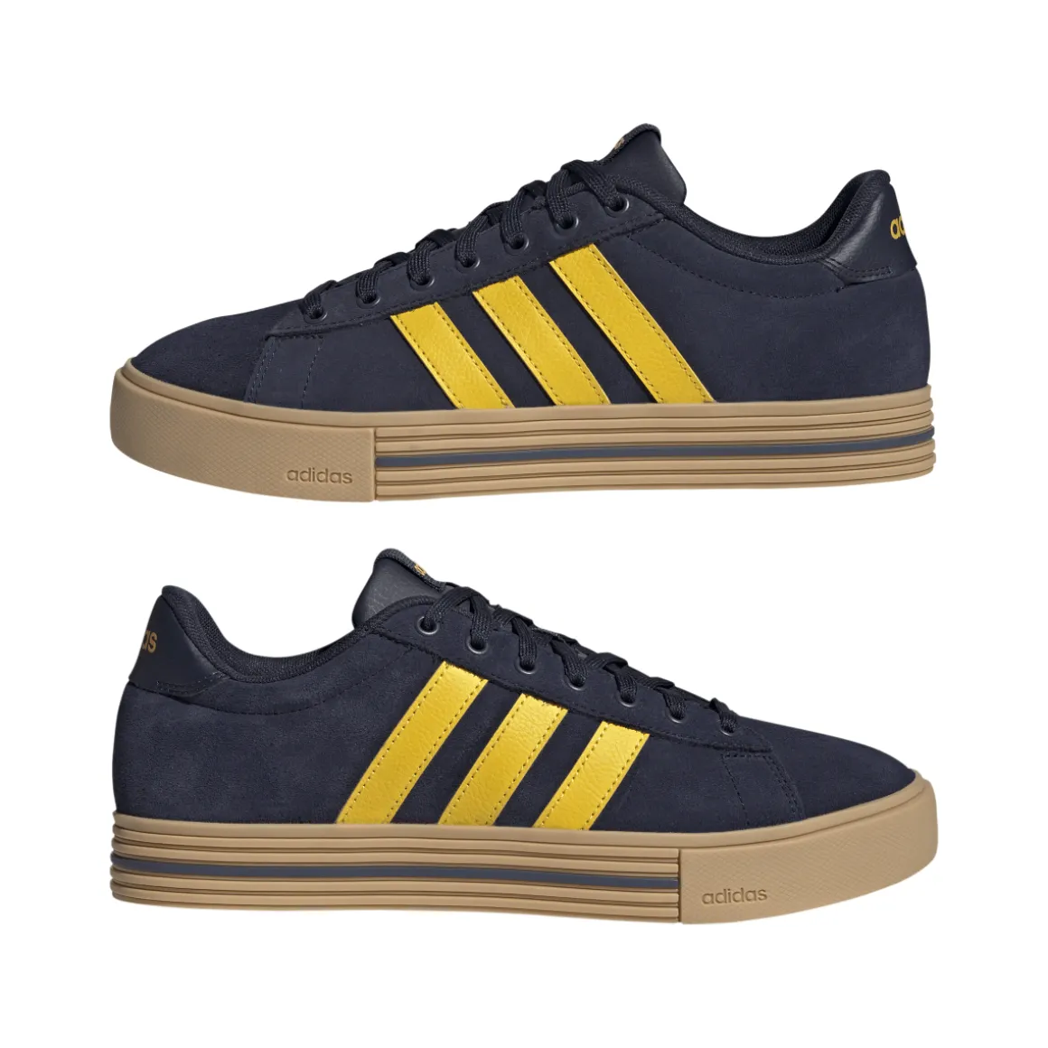 Sneakers blu navy da Uomo con strisce gialle DAILY 4.0 adidas