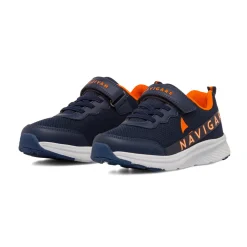 Sneakers blu navy e arancioni da Ragazzo Navigare
