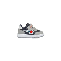 Sneakers blu primi passi con dettagli grigi Birilli&Monelli