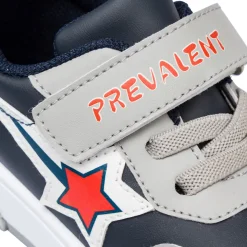 Sneakers blu primi passi con dettagli grigi Birilli&Monelli