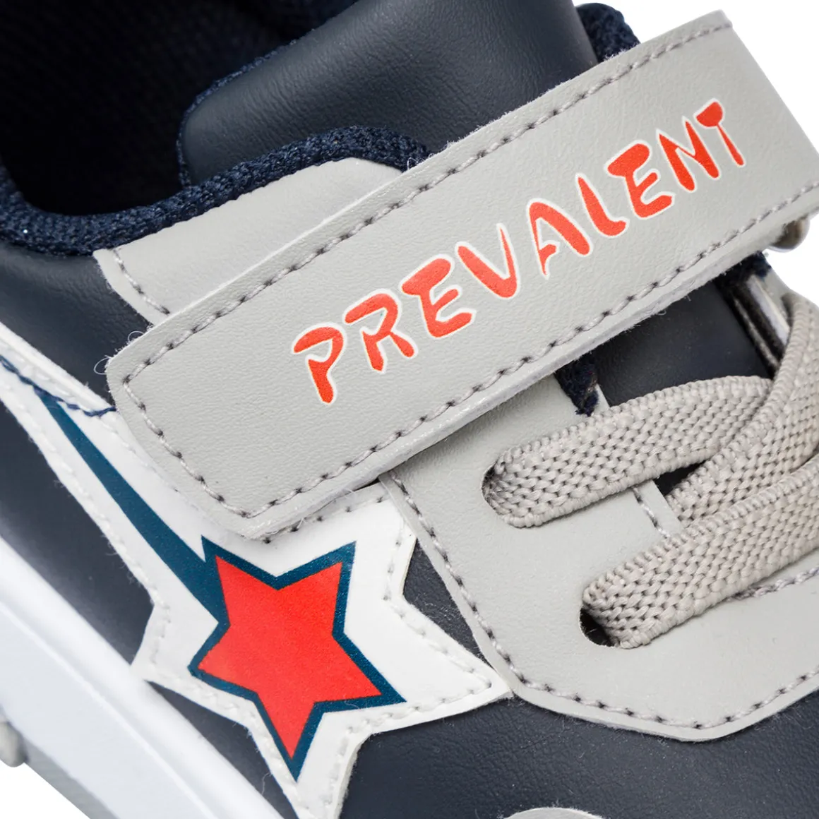 Sneakers blu primi passi con dettagli grigi Birilli&Monelli
