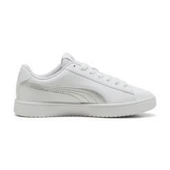 Sneakers casual bianche con dettaglio argento da ragazza Puma Rickie Classic