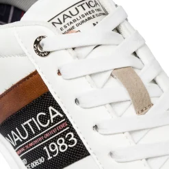 Sneakers casual bianche da uomo Nautica Jeans