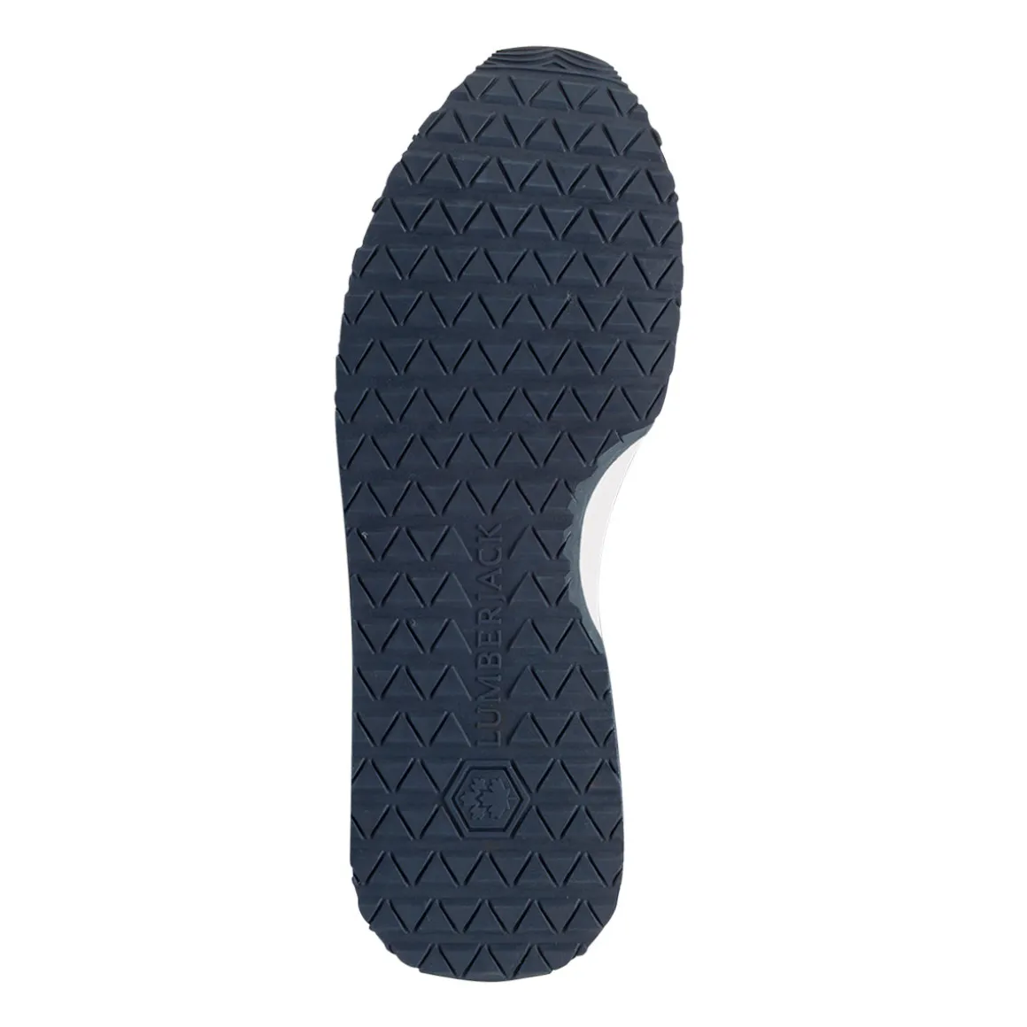 Sneakers casual blu da Uomo in tessuto e pelle con logo Lumberjack
