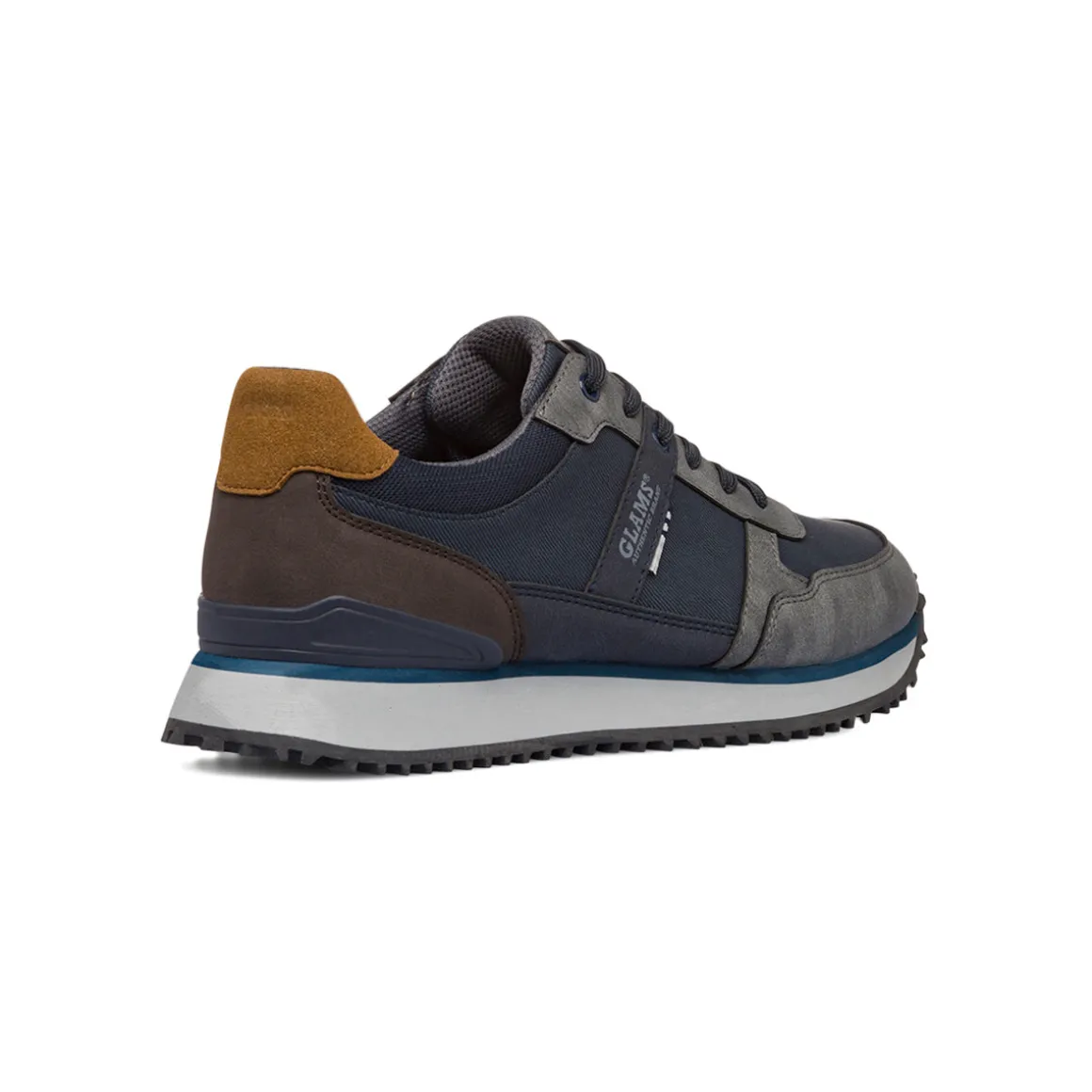 Sneakers casual blu e grigie da uomo Glams
