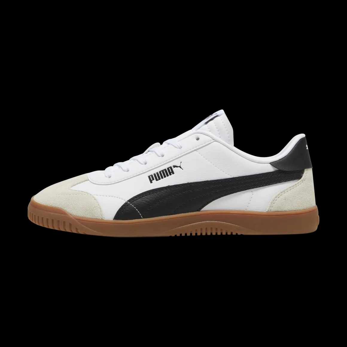 Sneakers casual da donna bianche e nere Puma Club 5v5