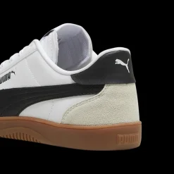 Sneakers casual da donna bianche e nere Puma Club 5v5