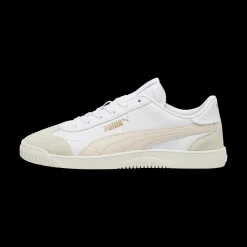 Sneakers casual da donna bianche e rosa Puma Club 5v5
