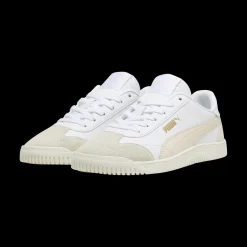 Sneakers casual da donna bianche e rosa Puma Club 5v5