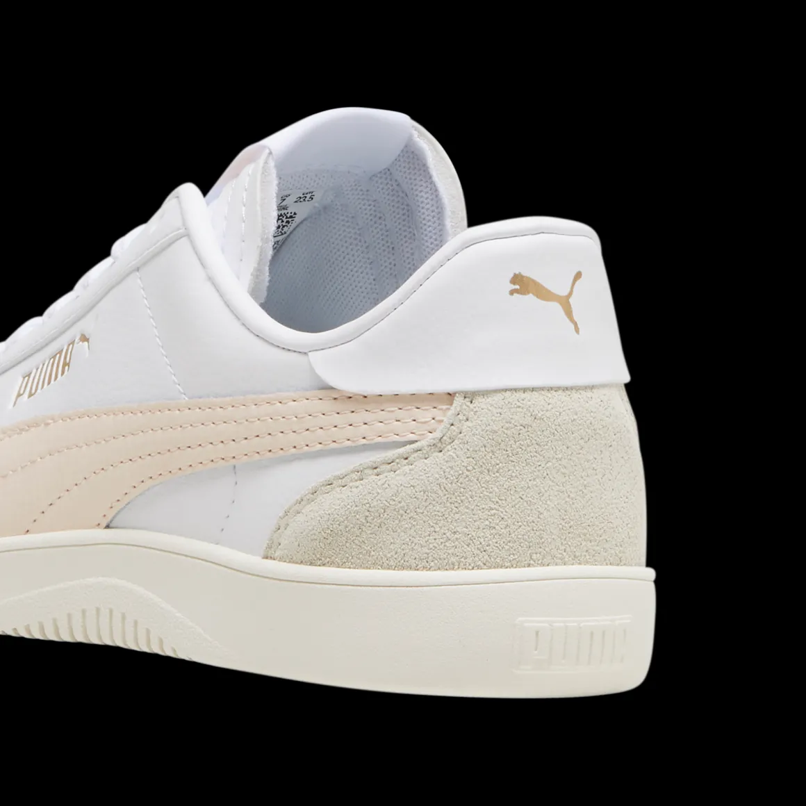 Sneakers casual da donna bianche e rosa Puma Club 5v5