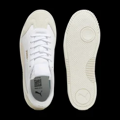 Sneakers casual da donna bianche e rosa Puma Club 5v5