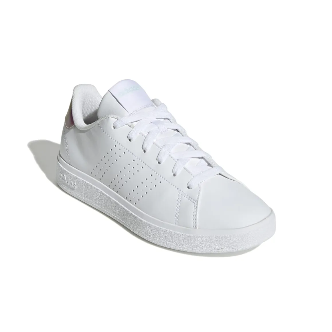 Sneakers casual da donna bianche con logo adidas Advantage base 2.0