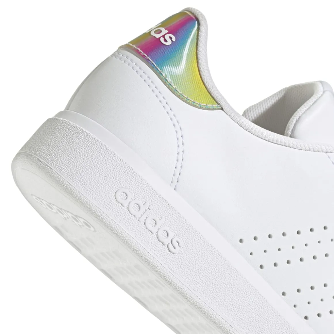 Sneakers casual da donna bianche con logo adidas Advantage base 2.0