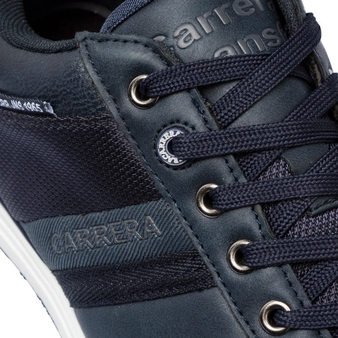Sneakers casual da uomo blu con logo Carrera Jeans