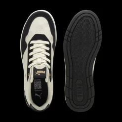 Sneakers casual da uomo bianche e nere con logo Puma Court Classic
