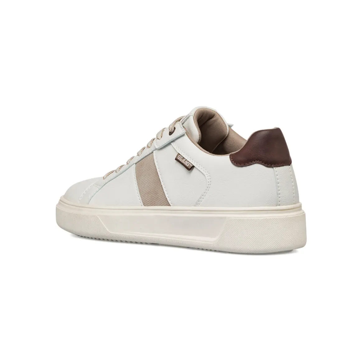 Sneakers casual da uomo bianche off white con logo Glams